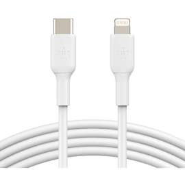 Belkin Lightning/USB-C Data Transfer Cable, 3.28 ft Lightning/USB-C Data Transfer Cable for iPhone, iPad, First End: 1 x Lightning Male, Second End: 1 x USB Type C Male, MFI