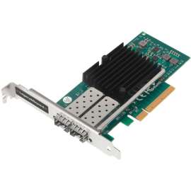 SIIG Dual Port 10G SFP+ Ethernet Network PCI Express, PCI Express 2.0 x8, Optical Fiber, 10GBase-X, Plug-in Card
