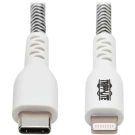 Tripp Lite Heavy-Duty USB-C to Lightning Sync/Charge Cable, MFi Certified, M/M, USB 2.0, 10 ft. (3 m), 10 ft Lightning/USB-C Data Transfer Cable for Charger, iPhone, iPad, iPod, MacBook, Notebook, Car Charger, Wall Charger, Power Adapter, Computer, Dockin