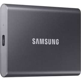 Samsung T7 MU-PC500T/AM 500 GB Portable Solid State Drive, External, PCI Express NVMe, Titan Gray, Gaming Console, Desktop PC, Smartphone, Tablet Device Supported