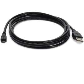 AddOn 1ft USB 2.0 (A) Male to Micro-USB 2.0 (B) Male Black Cable, 1 ft Micro-USB/USB Data Transfer Cable for Notebook, PC, USB Charger, Smartphone, Tablet, MP3 Player, First End: Micro USB 2.0 Type B, Male, Second End: USB 2.0 Type A
