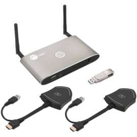 SIIG Dual View Wireless Media Presentation Kit, Up to 16 Devices Wirelessly with 4K Resolution