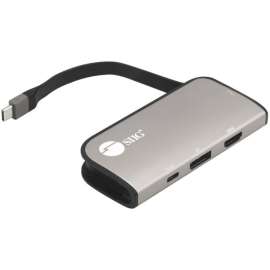 Siig USB-C to Multi-Video MST Hub with 100W PD 3.0, 4K@60Hz Ultra HD, Multi-port Hub, High Performance 21.6G Bandwidth