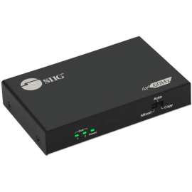 SIIG 2 Port HDMI 2.0 4K @60Hz HDR Splitter with EDID & Downscaler, Metal Housing for Stable & Reliable Performance