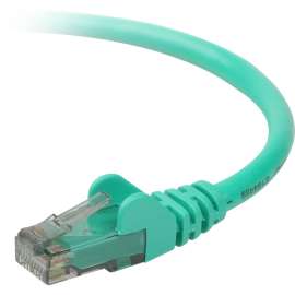 Belkin Cat. 6 UTP Patch Cable, RJ-45 Male, RJ-45 Male, 20ft, Green