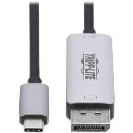 Tripp Lite USB C to DisplayPort Adapter Cable 8K UHD M/M DP 1.4 Black 6ft - 6 ft DisplayPort/USB-C A/V Cable for Audio/Video Device, Monitor, Projector, TV, Notebook, Tablet, Smartphone, MacBook Pro, Home Theater System, Digital Signage Display, Aud