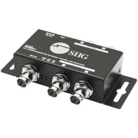 SIIG 1x4 12G SDI Distribution Amplifier, 70M, Built-in Re-clocking & Equalization Features TAA Compliant