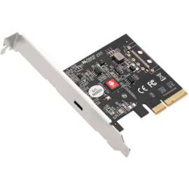 SIIG Single USB 3.2 Type-C Gen 2x2 20G PCIe Card Dual Profile Design, 3A Power Output, Compliant with UASP Revision 1.0, Plug-n-Play