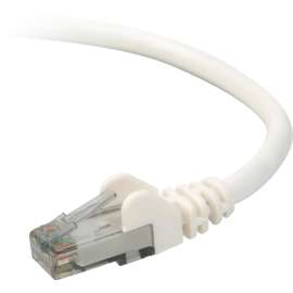 Belkin Cat. 6 UTP Patch Cable, RJ-45 Male, RJ-45 Male, 25ft, White
