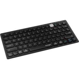 Kensington Multi-Device Dual Wireless Compact Keyboard, Wireless Connectivity, Bluetooth/RF, 2.40 GHz, USB Interface Multimedia Hot Key(s)