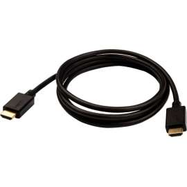 V7 Black Video Cable Pro HDMI Male to HDMI Male 2m 6.6ft, 6.56 ft HDMI A/V Cable for Audio/Video Device, PC, Monitor, HDTV, Projector, First End: HDMI 2.1 Digital Audio/Video, Male, Second End: HDMI 2.1 Digital Audio/Video
