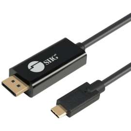 SIIG USB-C to DisplayPort Active Cable 4K 60Hz HDR, 2M, Thunderbolt 3 Compatible, Plug-n-Play