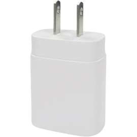 4XEM 25W USB-C Power Adapter for iPhone 12 - 1 Pack - 25 W - 120 V AC, 230 V AC Input - 5 V DC/3 A, 9 V DC Output - White