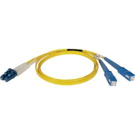 Tripp Lite 25M Duplex Singlemode 9/125 Fiber Optic Patch Cable LC/SC 82' 82ft 25 Meter, LC, SC, 82ft