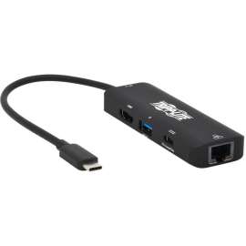Tripp Lite, Pro Av Tripp Lite USB C Multiport Adapter 4K60Hz HDMI USB-A Gbe 100W PD Charging, 1 x Type C Male USB, 1 x Type A Female USB, 1 x RJ-45 Female Network, 1 x Type C Female USB, 1 x HDMI Female Digital Audio/Video, 4096 x 2160 Supported