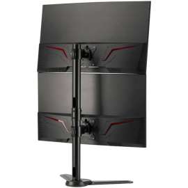 Siig Freestanding Adjusting Vertical Dual Monitor Steel Stand 17" to 32", 75x75 100x100 VESA