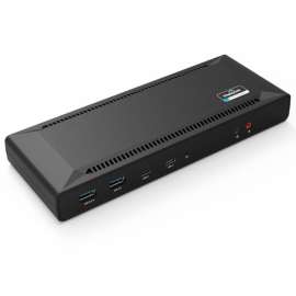 4XEM USB-C Dual 4K with Power Delivery Universal Docking Station, for Notebook/Monitor, 100 W, USB 3.1 (Gen 1) Type C, 4K