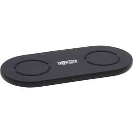Tripp Lite Dual Wireless Charging Pad Qi-Certified for iPhone Android Black, 120 V DC, 230 V DC Input, 5 V DC, 9 V DC Output, Input connectors: USB, AC Plug