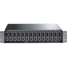 Tp Link TP-Link TL-FC1420, Compatible with TP-Link FC Series Media Converters, 14-Slot Rackmount Chassis, Optional Redundant Power Supply, Hot Swappable