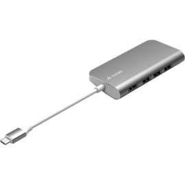 Imsourcing Juiced Systems BizHUB, USB-C Multiport Gigabit HDMI Adapter, Space Grey, USB Type C, 4K