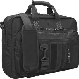 V7 Elite Black Ops CTX16-OPS-BLK Carrying Case (Briefcase) for 16" to 16.1" Notebook, Black, Water Resistant Bottom, 600D Polyester Body, Shoulder Strap, Handle, Trolley Strap