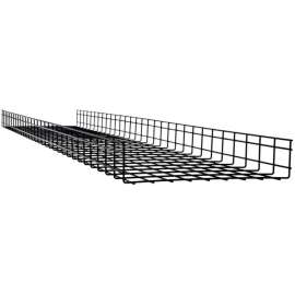 Tripp Lite Wire Mesh Cable Tray - 450 x 100 x 3000 mm (18 in. x 4 in. x 10 ft.), 6 Pack - Cable Tray - Black Powder Coat - 6 - Steel