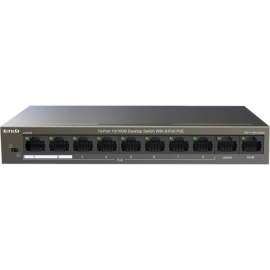Tenda 10-Port 10/100M Desktop Switch with 8-Port PoE, 10 Ports, 2 Layer Supported, Twisted Pair, Desktop, Wall Mountable