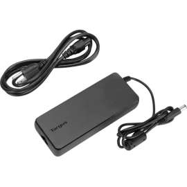 Targus AC/DC Adapter and AC Cable Cord Bundle for DOCK190, 1 Pack, 150 W, 7.31 A Output, Black
