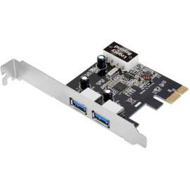 SIIG USB 3.0 2 Port (Ext) PCIe Host Card - UASP - 5Gbps Transfer Rate PCI Express 2.0 - Plug-in Card