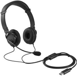 Kensington Classic Headset with Mic and Volume Control, Stereo, Mini-phone (3.5mm), Wired, Over-the-head