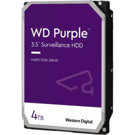 WD Purple WD42PURZ 4 TB Hard Drive, 3.5" Internal, SATA (SATA/600), Conventional Magnetic Recording (CMR) Method, Video Surveillance System, Network Video Recorder Device Supported