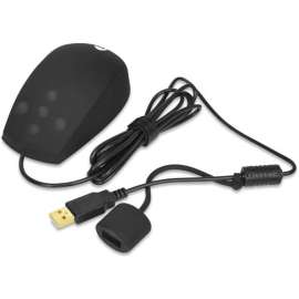 SIIG Industrial Grade Water and Dustproof USB Mouse with Button Type Scroll, Industrial Grade Waterproof and Dustproof USB Mouse with 3 Scroll Buttons,1000 DPI IR optical sensor,IP 68 compliantRugged, Optical, Cable, Black