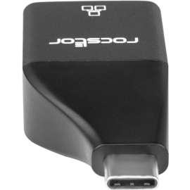Rocstor USB-C to Gigabit Ethernet Network Adapter, Rocstor Premium USB-C to Gigabit Ethernet Adapter, 1Gbps NIC USB-C to RJ45 Port LAN Network Adapter, Thunderbolt 3 or 4 port Compatible, USB 3.0/USB 3.1 10/100/1000 Mbps NIC w/compact
