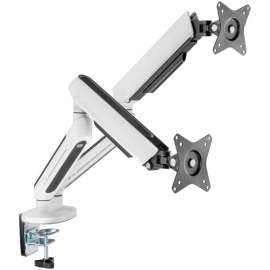 Siig Premium Dual Monitor Arms Desk Mount with Gaming RGB Lighting, Full-motion Universal Fit for 17" to 32" Flat and Curved Monitors , Supports up to 19.8lbs