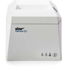 Star Micronics TSP143IVUE WHT US Desktop Direct Thermal Printer, Monochrome, Wall Mount, Receipt Print, Ethernet