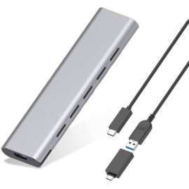 4XEM Drive Enclosure PCI Express NVMe 3.0 x2, M.2, USB 3.1 (Gen 2) Type C Host Interface External, Gray, 1 x SSD Supported, 1 x Total Bay