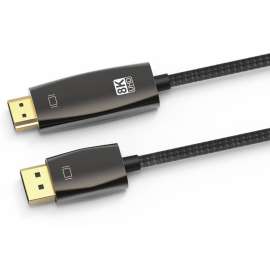 4XEM 1M 8K and 4K DisplayPort to HDMI Cable, 3.28 ft DisplayPort/HDMI A/V Cable for Home Theater System, Display Screen, Audio/Video Device, Notebook, Monitor, First End: 1 x DisplayPort 1.4a Digital Audio/Video, Male, Second End: 1 x HDMI 2.1 Digital Aud