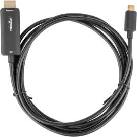 Rocstor Premium USB-C to HDMI Cable 4K/60Hz, 10 ft HDMI/USB-C A/V Cable for Audio/Video Device, Desktop Computer, Notebook, Chromebook, Monitor, Projector, HDTV, Computer, Workstation, MacBook, TV, ..., First End: 1 x 24-pin USB Type C, Male, Second End: 
