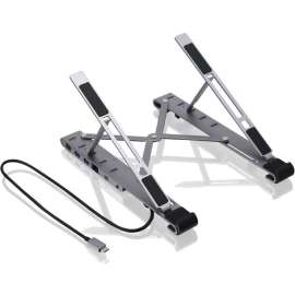 IOGEAR Dock Pro 6-in-1 4K Dock Stand - 11.02 lb Load Capacity - 0.8" Height x 2.4" Width
