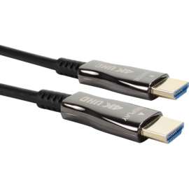 QVS 25-Meter Active HDMI UltraHD 4K/60Hz 18Gbps with Ethernet High Speed Cable, 82.02 ft HDMI A/V Cable for Audio/Video Device, HDTV, Blu-ray Player, TV, Set-top Box, DVD, Tablet, Computer, First End: 1 x HDMI 2.0 Digital Audio/Video, Male, Second End: 1 