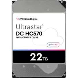 Hgst WD Ultrastar DC HC570 0F48155-20PK 22 TB Hard Drive, 3.5" Internal, SATA (SATA/600), Conventional Magnetic Recording (CMR) Method, 7200rpm