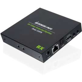 IOGEAR Extra Receiver for GVE4K60KIT-4K Video Extender over Ethernet - 1 Output Device - 230 ft Range - 2 x Network (RJ-45) - 1 x HDMI Out - 1 - 1 - 4K - 4096 x 2160 - Twisted Pair