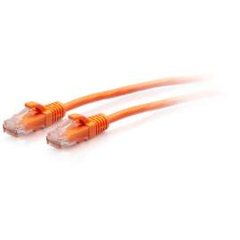 C2G 7ft Cat6a Snagless Unshielded (UTP) Slim Ethernet Patch Cable, Orange, 7 ft Category 6a Network Cable for Network Device, First End: 1 x RJ-45 network, Male