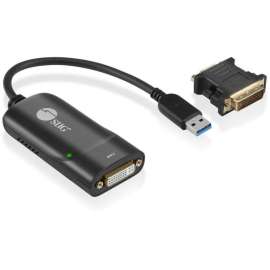 SIIG USB 3.0 to DVI/VGA Pro adapter - 1080p - USB 3.0 5 Gbps - included DVI to VGA adapter - SIIG USB 3.0 to DVI/VGA Pro Adapter designed to add an additional DVI or VGA display to your USB 3.0 enabled computer, for an accelerated external multi-mon