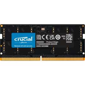 Micron Crucial 32GB DDR5 SDRAM Memory Module, For Notebook, 32 GB (1 x 32GB), DDR5-5200/PC5-41600 DDR5 SDRAM, 5200 MHz Dual-rank Memory