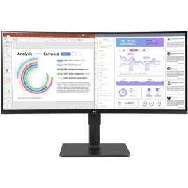 Lg Electronics LG Ultrawide 34BQ77QB-B 34" Webcam UW-QHD Curved Screen LED Monitor - 21:9 - Textured Black - 34" Class - In-plane Switching (IPS) Technology - Edge LED Backlight - 3440 x 1440 - 1.07 Billion Colors - 300 Nit - 5 ms - HDMI - DisplayPo