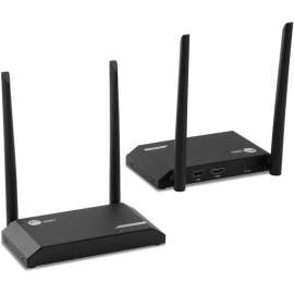 SIIG Full HD Wireless HDMI KVM Extender with Loopout - 1080p up to 500ft - Transmits 1080p HDMI signals wirelessly up to 500ft (150m) with IR control - Keyboard and Mouse control - Transmitter support HDMI 4K60Hz video input and local HDMI 4K60Hz ou