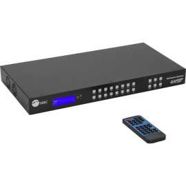SIIG 8x8 HDMI 4K60Hz Matrix Switcher with LCD - 18Gbps- Downscaling- EDID Management - ARC- Audio Embedded/Extraction - 8x8 HDMI Matrix Switcher with LCD allows you to select and switch between any of the 8 HDMI source devices to display on any of t