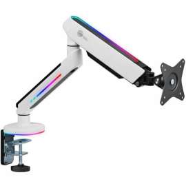 SIIG Premium Single-Monitor Arm Desk Mount with Gaming RGB Lighting - 17" to 34"- up to 19.8 lbs - Premium Single-Monitor Arm Gas Spring Desk Mount with Gaming RGB Lighting - 17" to 34"- VESA 75x75/100x100mm- Weight up to 19.8 lbs- 20 kinds of RGB L
