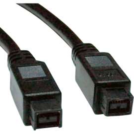 Tripp Lite 10ft Hi-Speed FireWire IEEE Cable-800Mbps with Gold Plated Connectors 9pin/9pin M/M 10', (9pin/9pin) 10-ft.